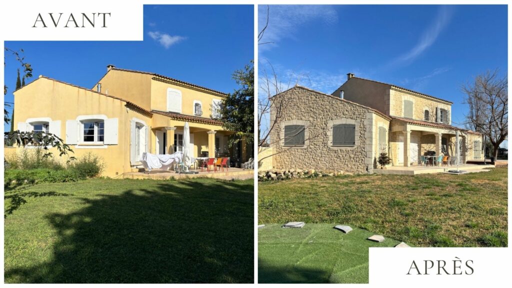 facade imitation pierre cavaillon artisan enduit chaux naturelle