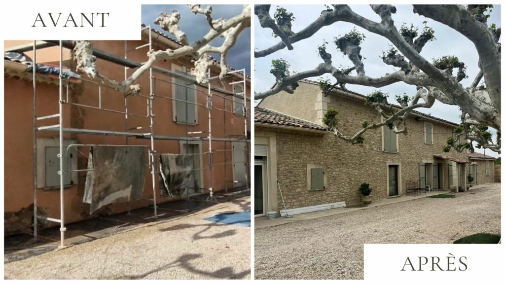 facade imitation pierre chaux naturelle arles