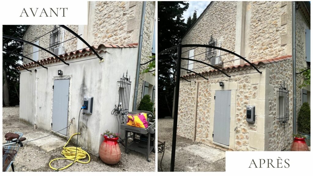 mas provencal arles terrasse maconnerie integration paysage