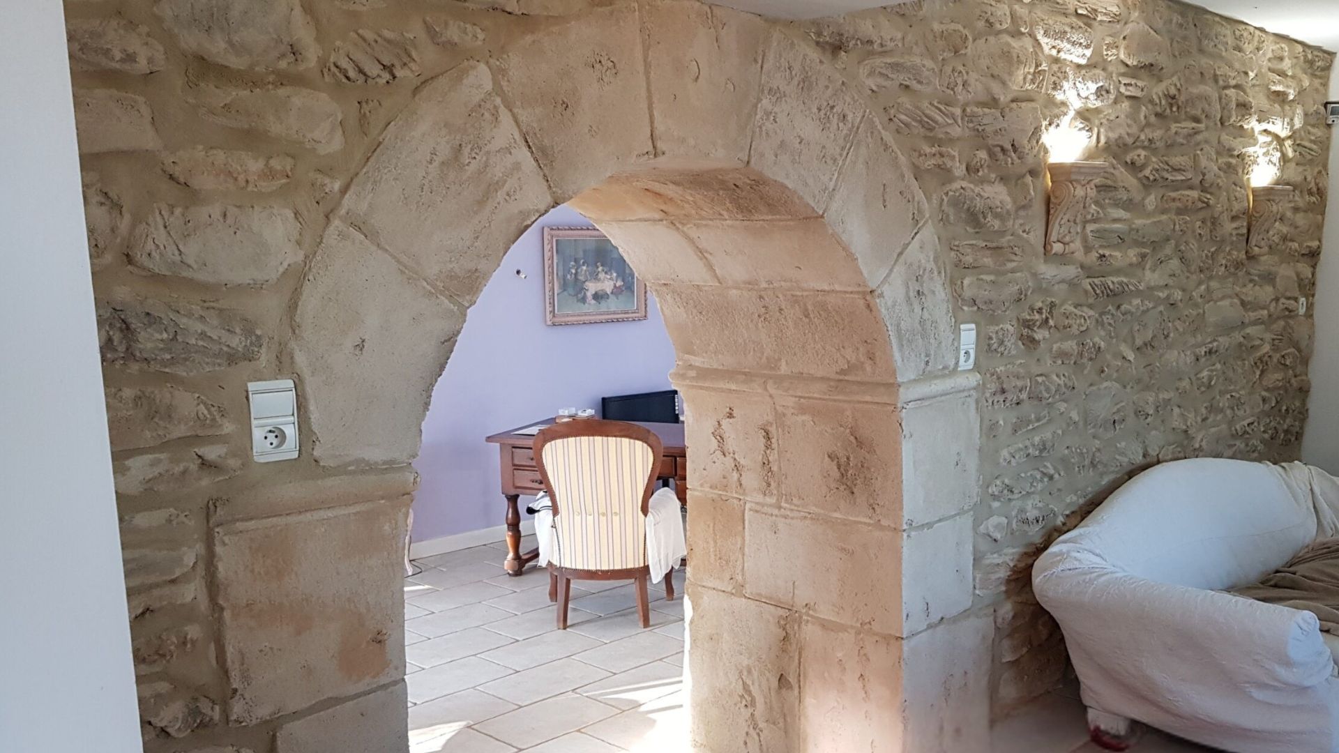 voute pierre taille mur interieur